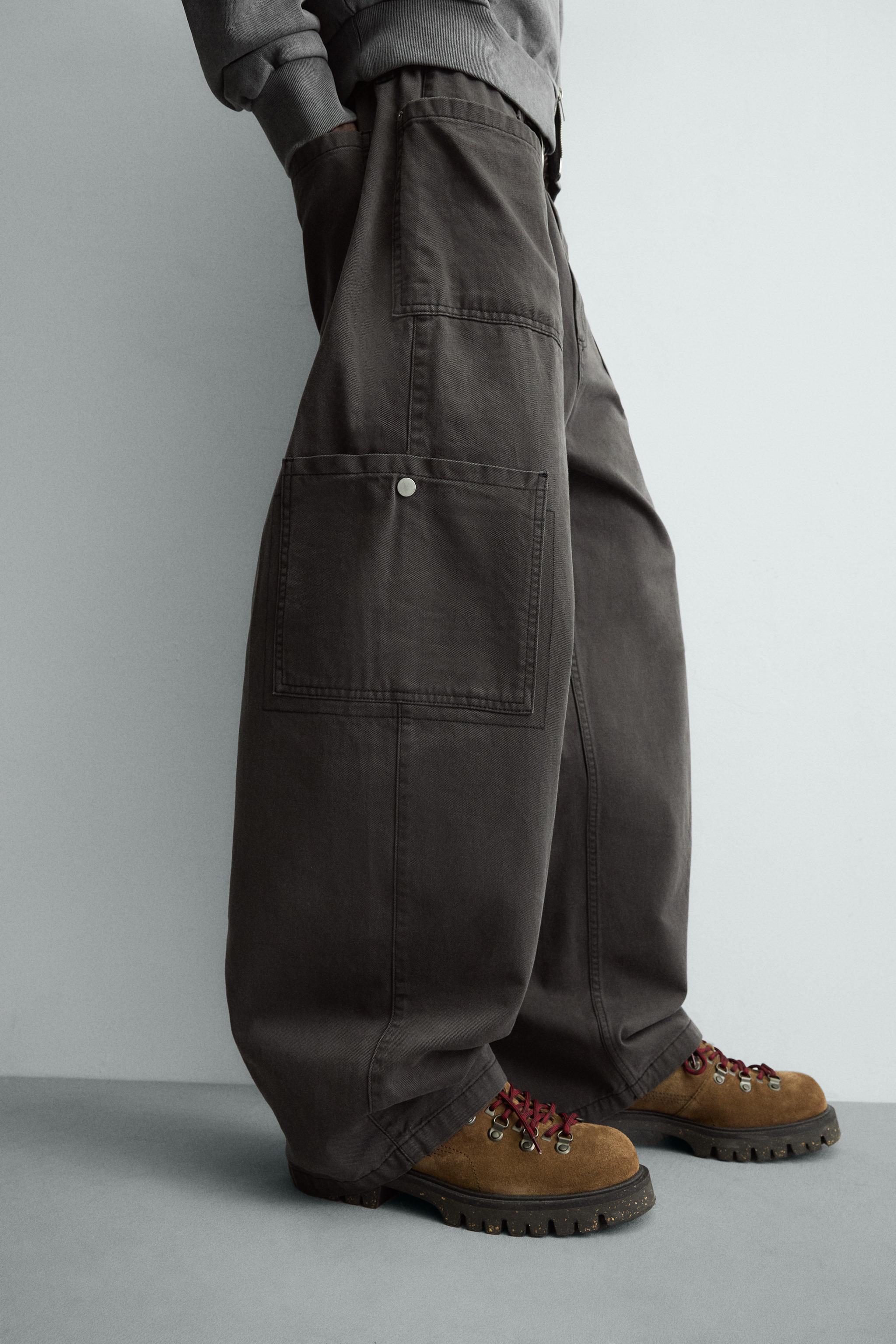 MULTI-POCKET PANTS - Dark gray | ZARA United States