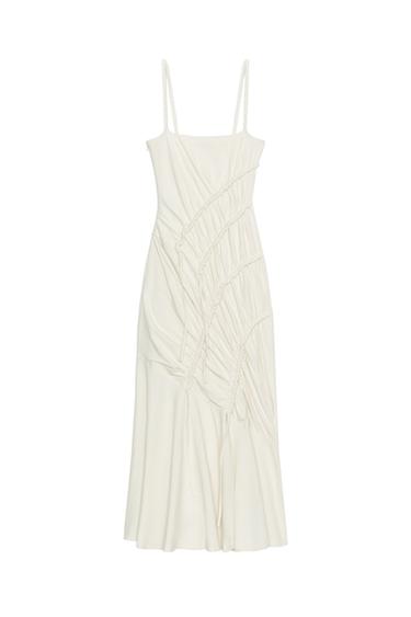 LONG DRAPED DRESS