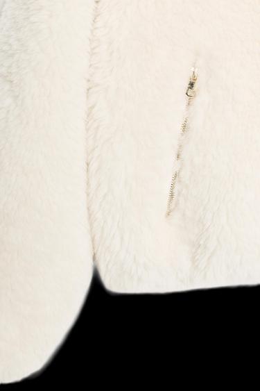 SHEARLING BOMBER JACKET WITH THERMAL INSULATION - Ecru by Zara