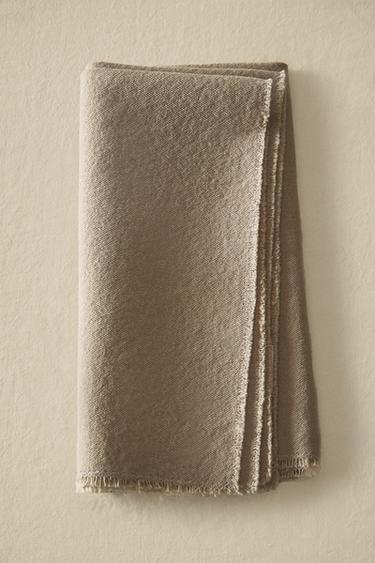 WASHED COTTON NAPKIN (PACK OF 2) - GREENISH by Zara