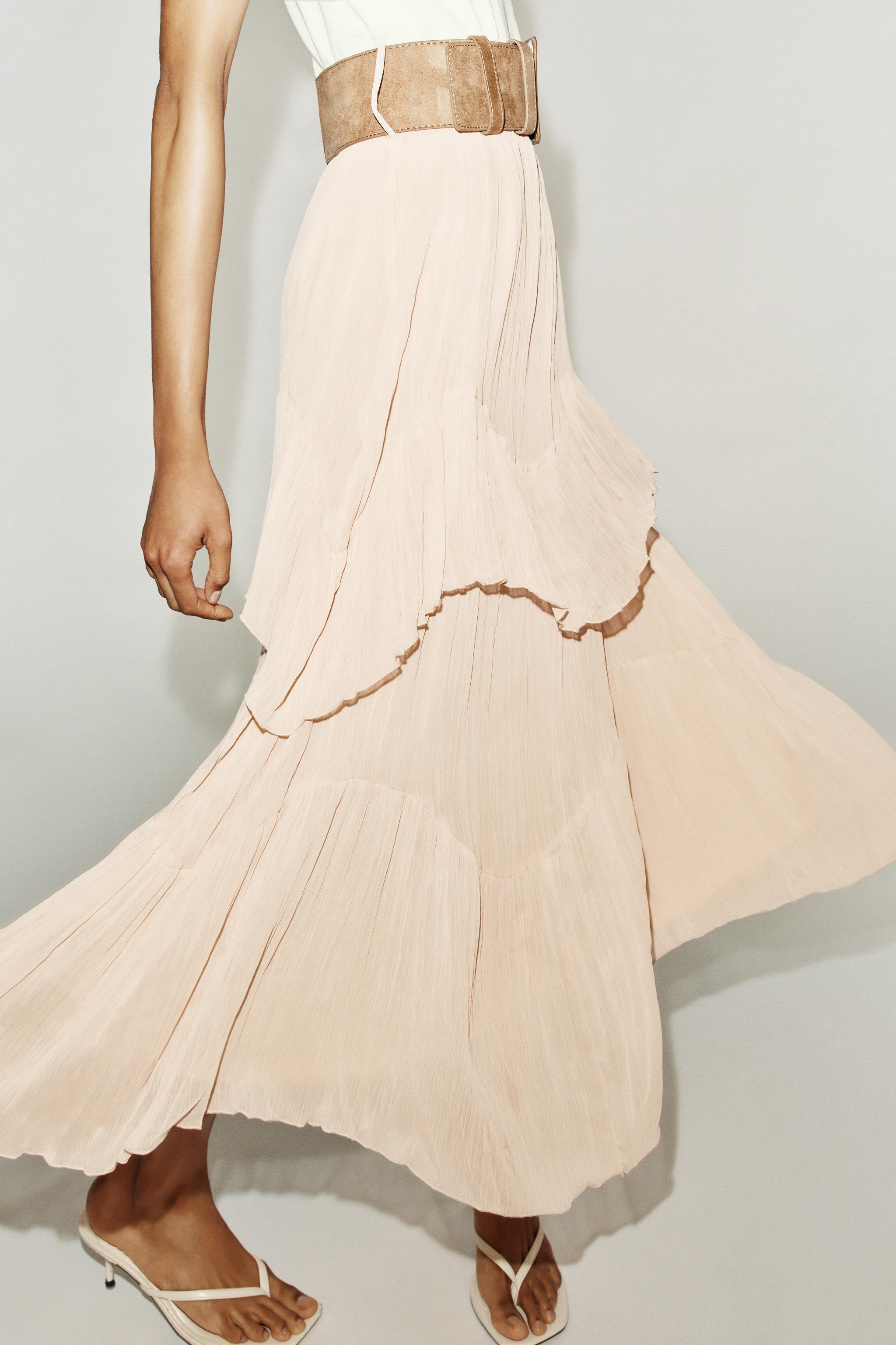 COMBINED MIDI BELTED DRESS