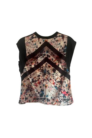 ZARA PRINTED BLOUSE. SIZE SMALL
