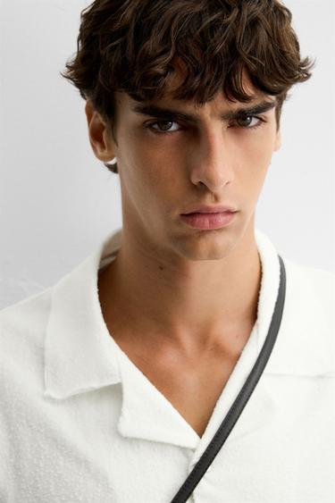 CHEMISE COUPE DÉCONTRACTÉE TEXTURÉE - Blanc de Zara - Image 4