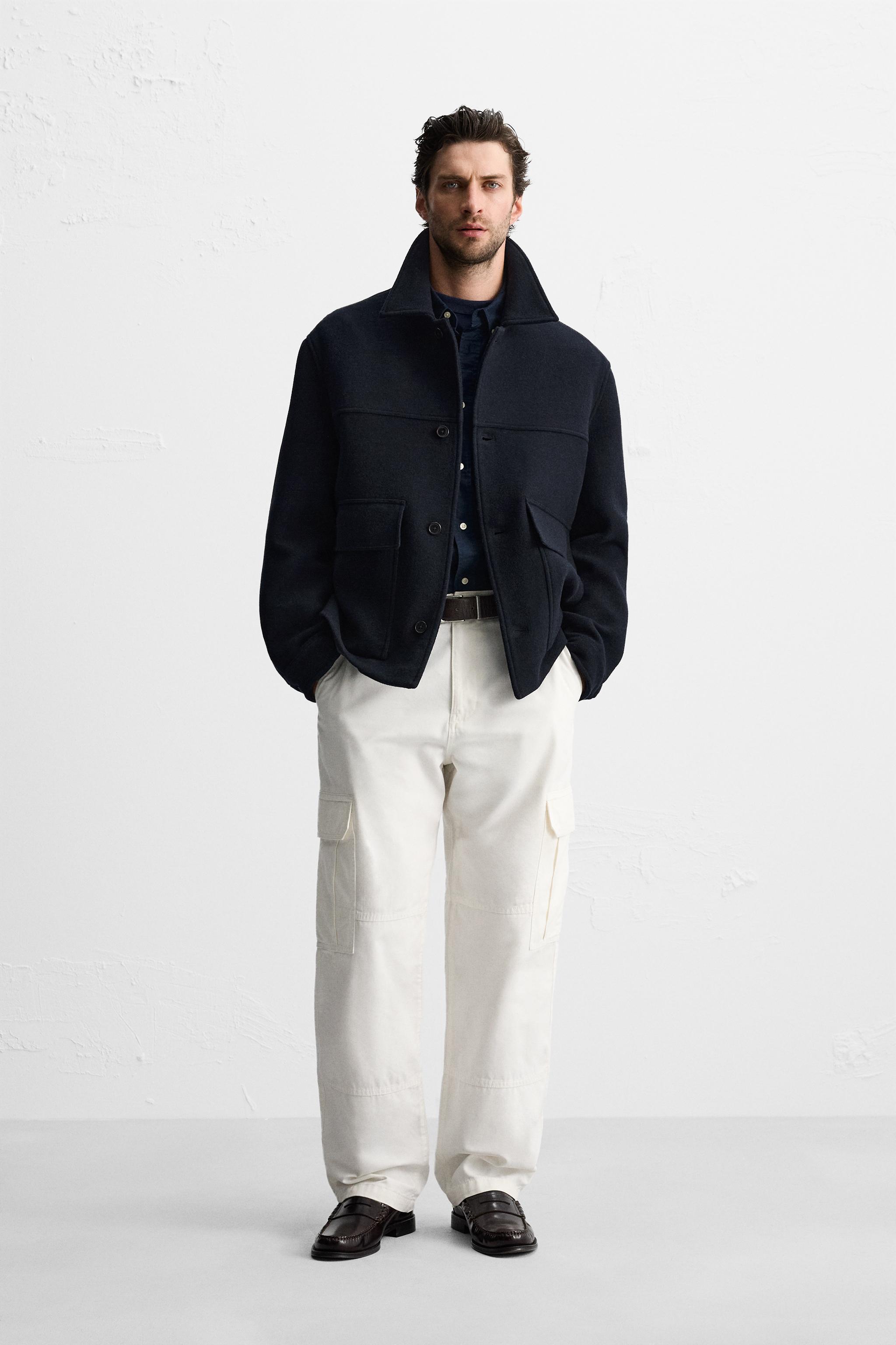 Manteau court homme zara sale