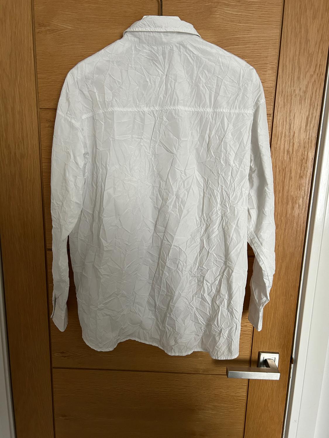 WRINKLED-EFFECT POPLIN SHIRT - Image 4