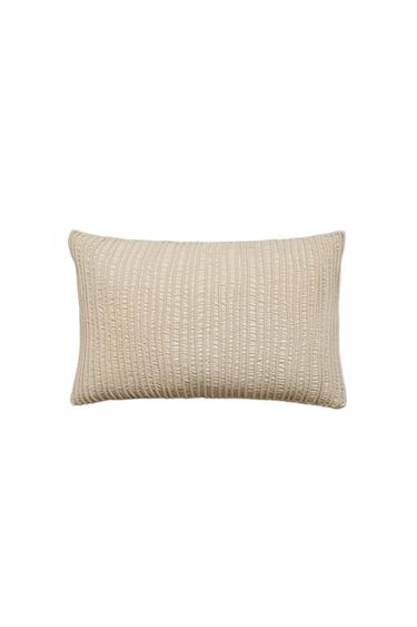 PLEATED CUSHION COVER - Ecru by Zara
