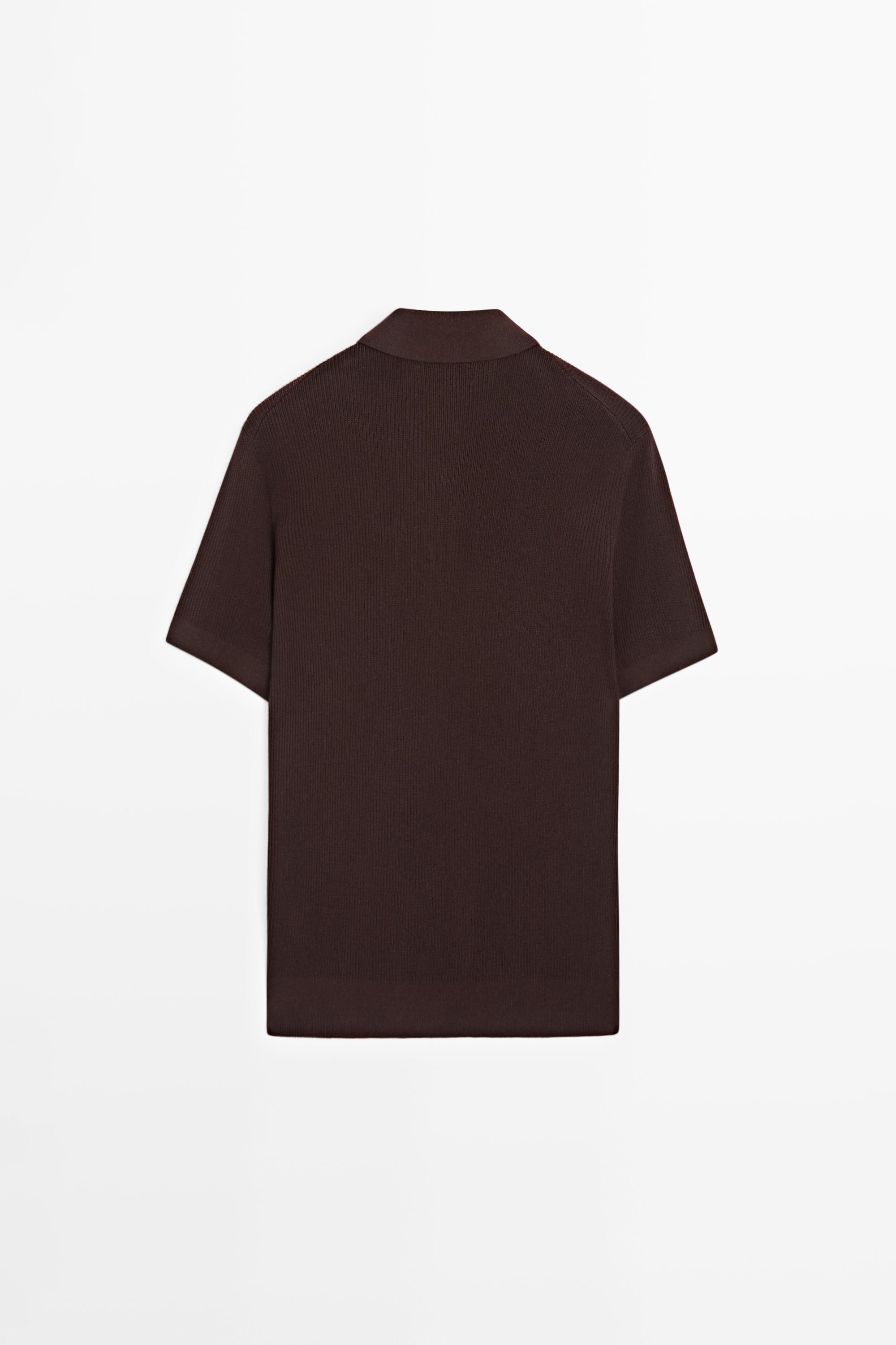 本日限定Cotton Knit Short-Sleeve Polo オリーブ 1 Buy Olive Green Regular Fit Regular Fit Short Sleeve Pique Polo