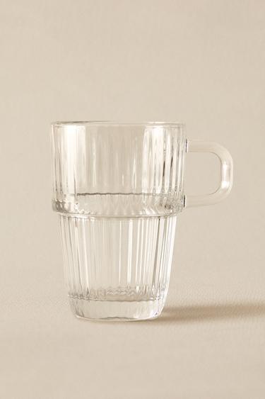 GLASS CUP WITH RAISED DESIGN - 990 by Zara