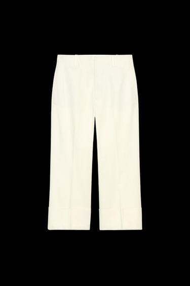 ZW COLLECTION CHINO TROUSERS - Ecru by Zara