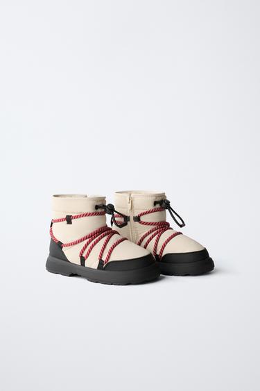 WATER-REPELLENT SNOW BOOTS - White by Zara