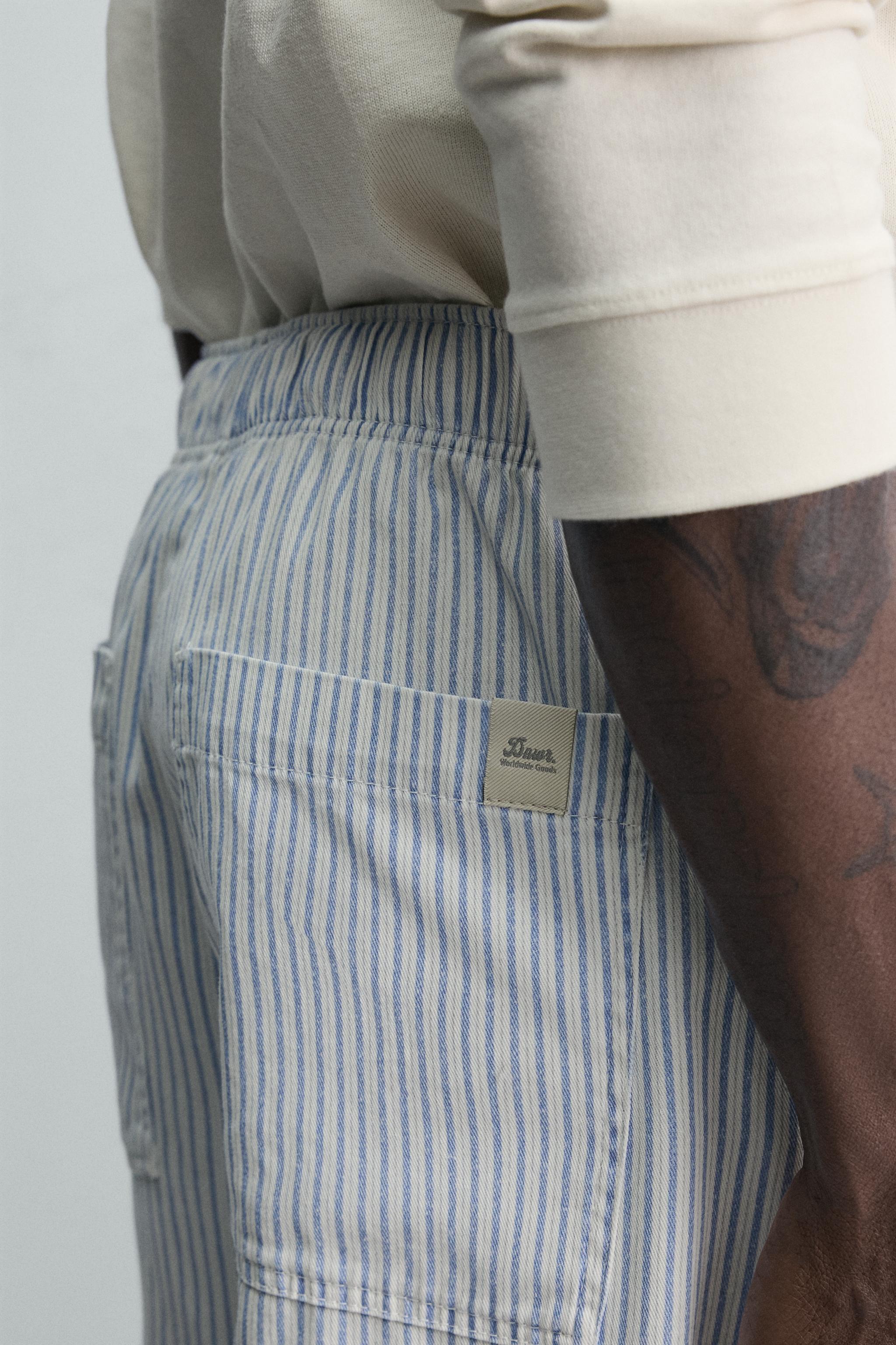 PANTALON BAGGY À RAYURES