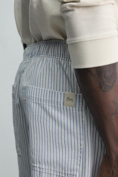 PANTALON BAGGY À RAYURES - rayures de Zara - Image 5