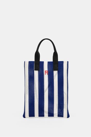 CUT-OUT EFFECT MINI TOTE BAG - Blue by Zara - Image 6