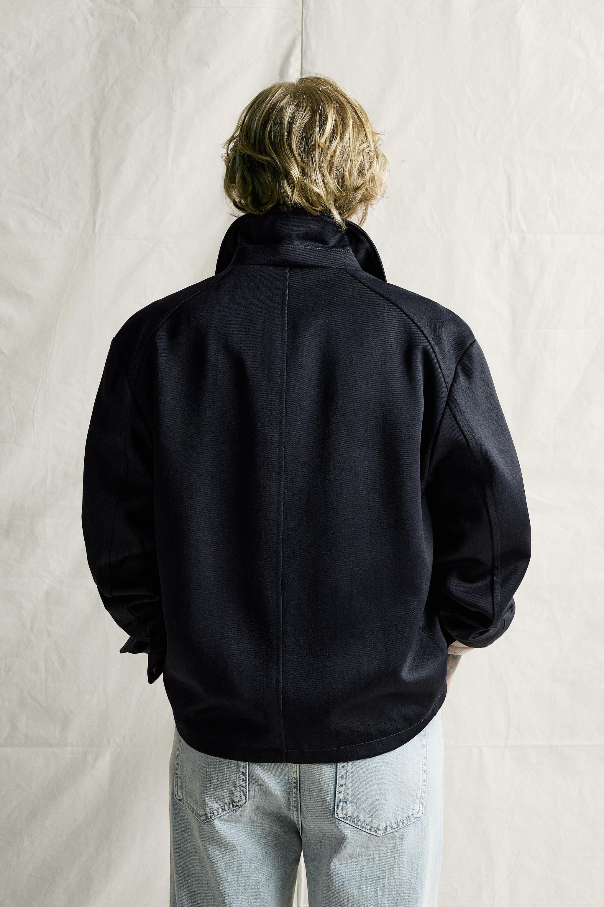 BLOUSON REGULAR FIT MÉLANGE LAINE
