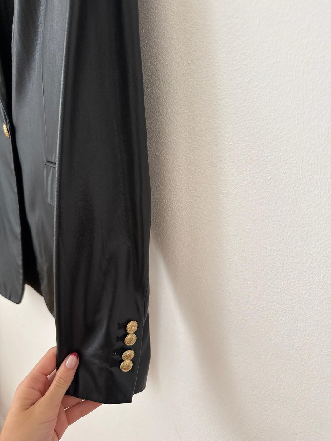 FAUX LEATHER BLAZER - Image 2