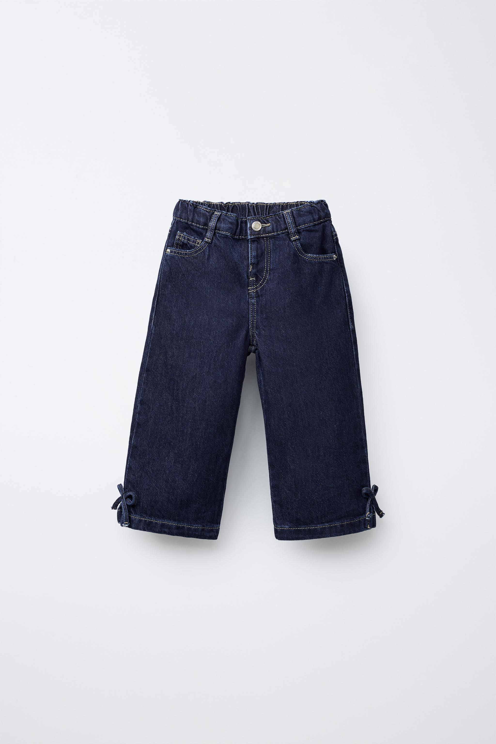 ☆ドイツ発*ZARA*新作*ベルトウエストキュロットデニム/BLUE☆ ☆ドイツ発*ZARA*新作*ベルトウエストキュロットデニム/BLUE
