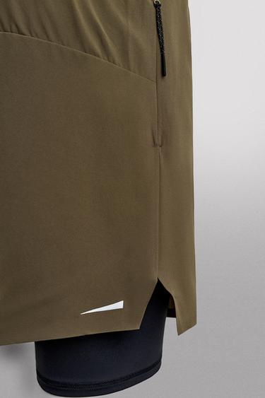 SHORT D'ENTRAÎNEMENT 2 EN 1 - Kaki foncé de Zara - Image 8