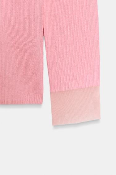 FINE KNIT WOOL BLEND JUMPER - Faded pink by Zara - Image 7