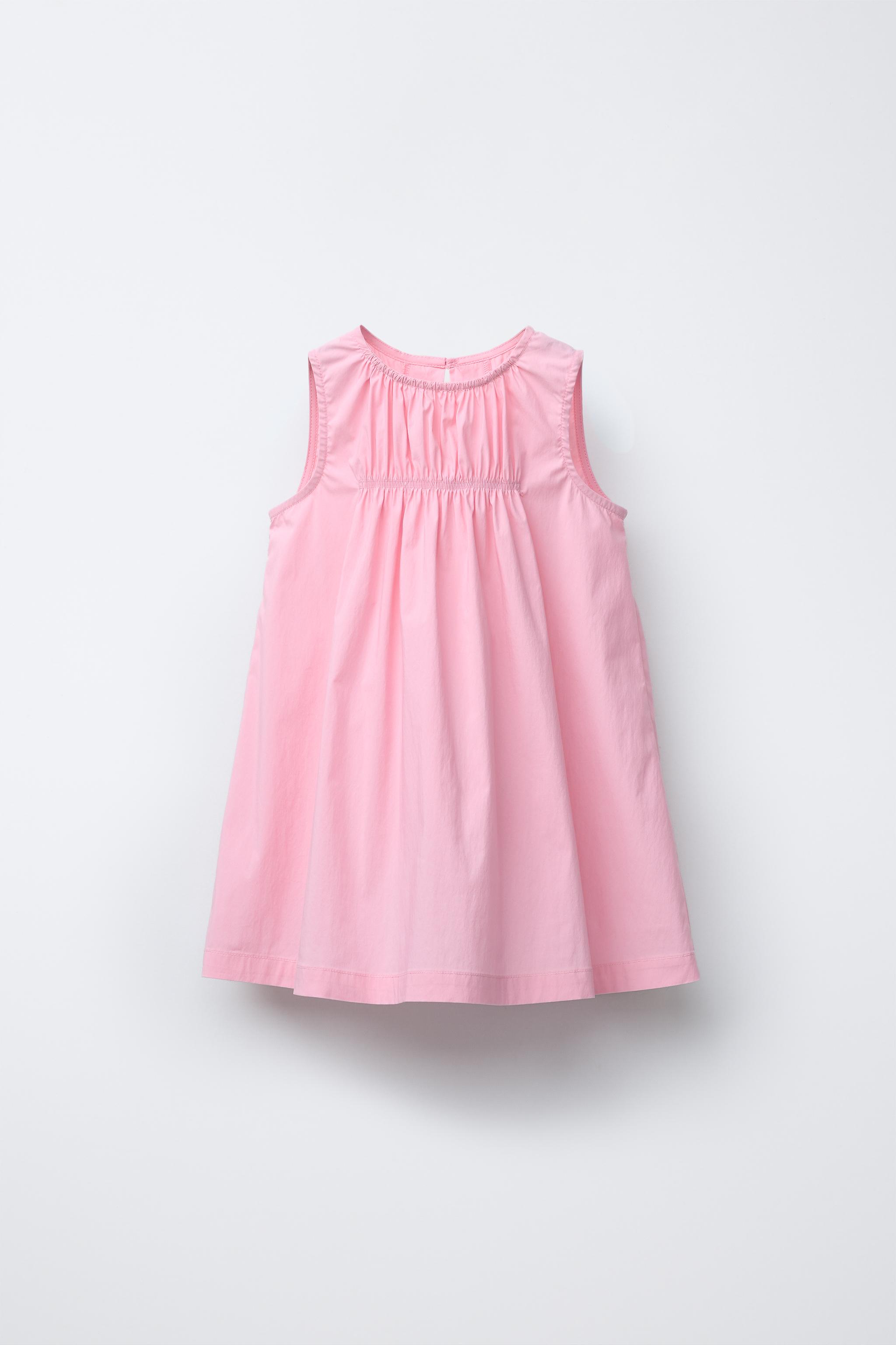 シャーリングボリュームワンピース - ピンク | ZARA Japan / 日本