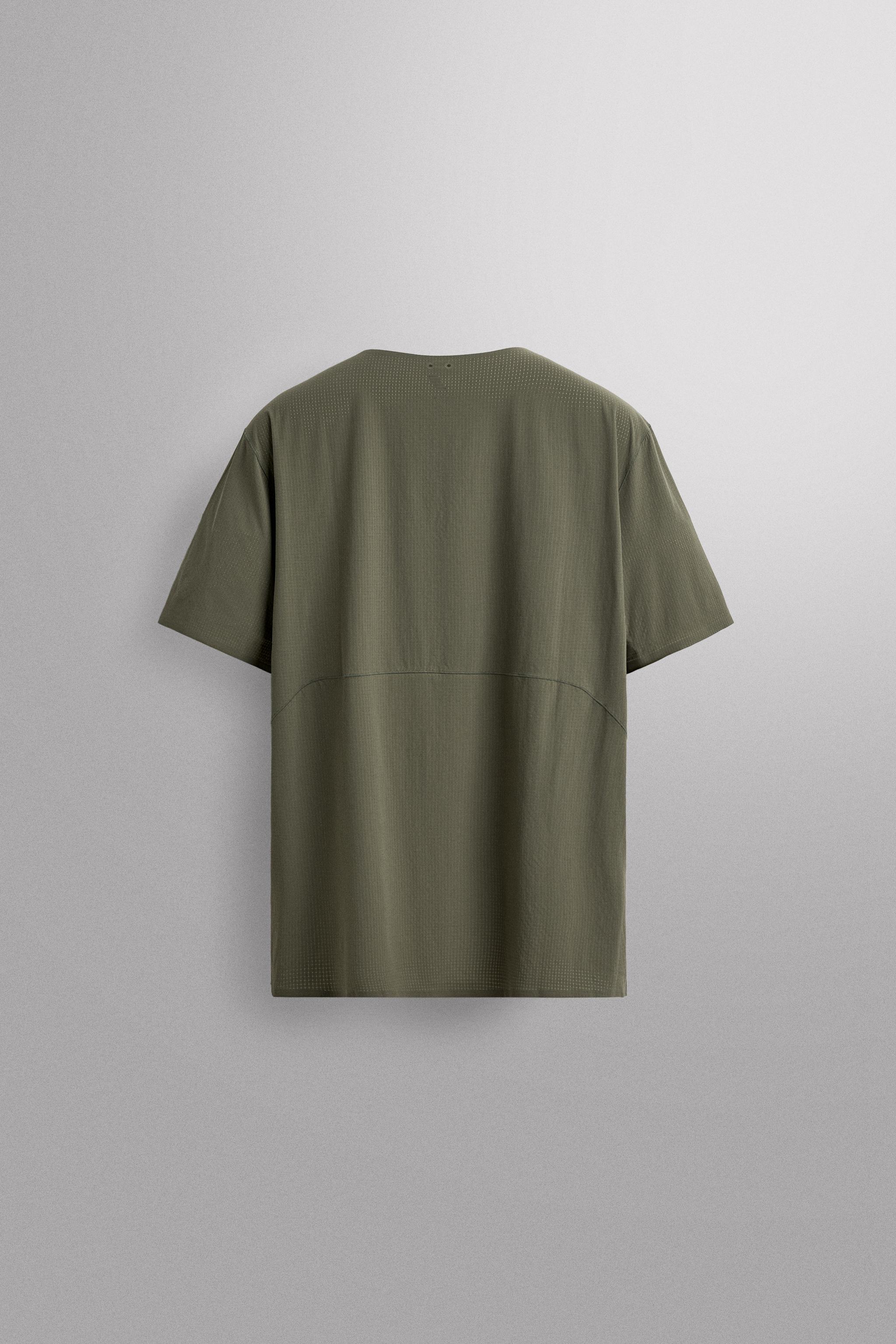 Мужские рубашки Zara TECHNICAL TEXTURED SHIRT — фото 10