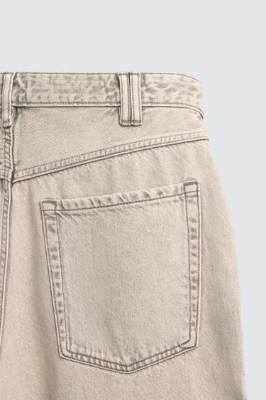 JEAN COUPE LOOSE - Écru / Marron de Zara - Image 10