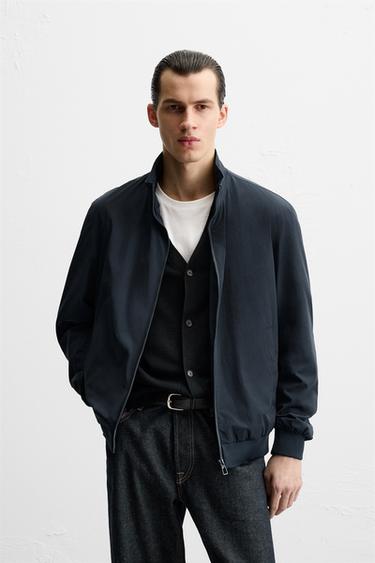 CAZADORA BOMBER TÉCNICA - Marino de Zara