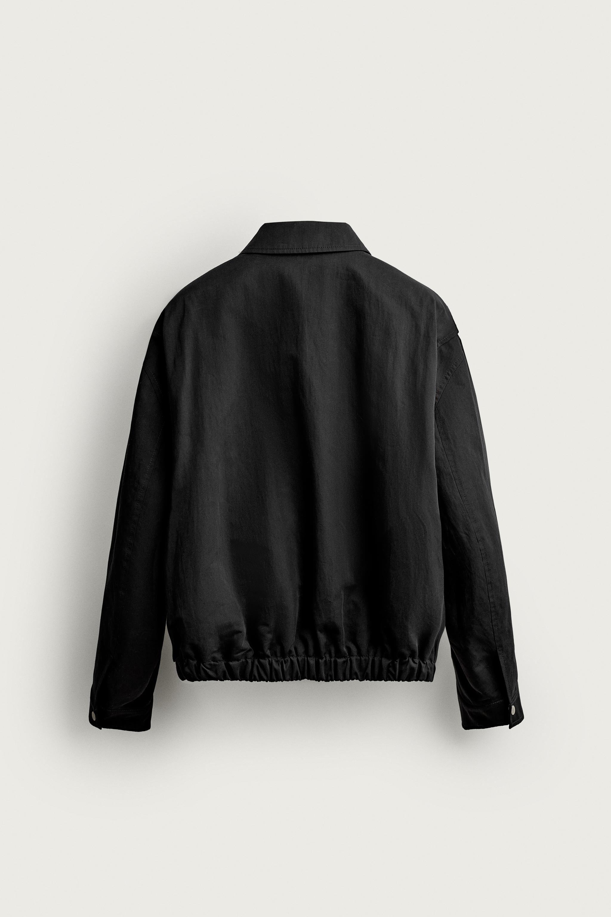 プリーツ入りレギュラーフィットジャケット - ブラック | ZARA Japan