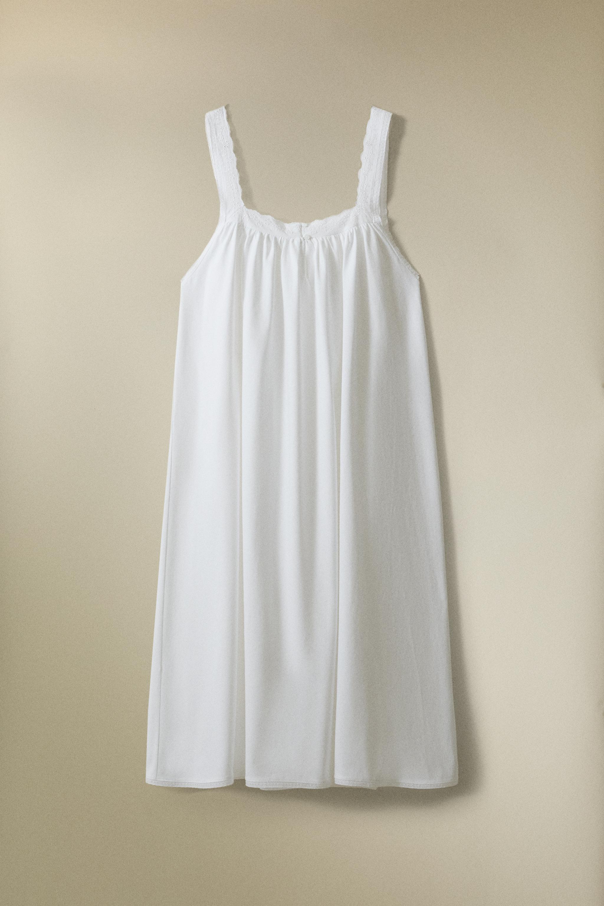 CHEMISE DE NUIT COTON DENTELLE