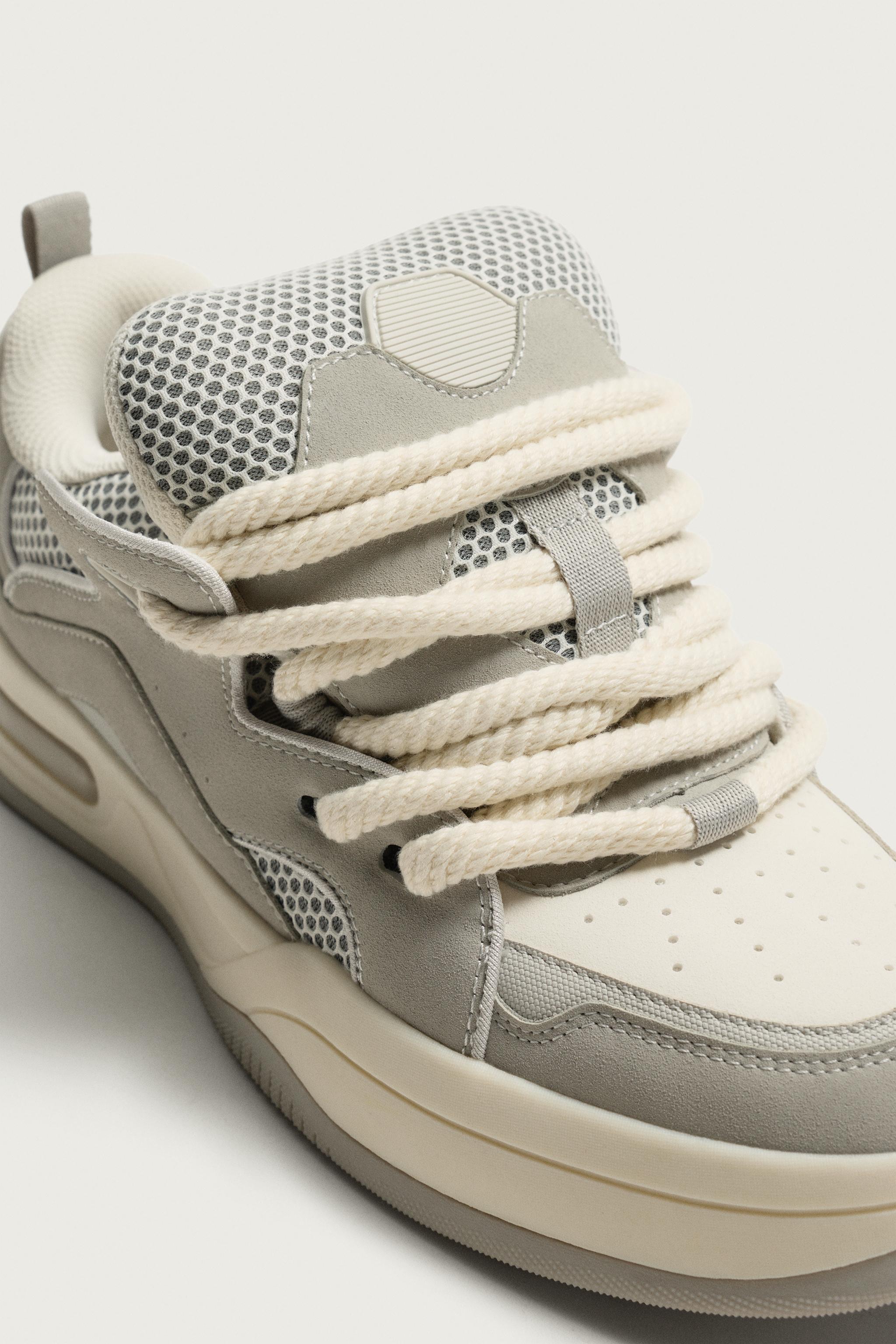 Мужские кроссовки Zara ROPE LACE SKATE SNEAKERS — фото 6