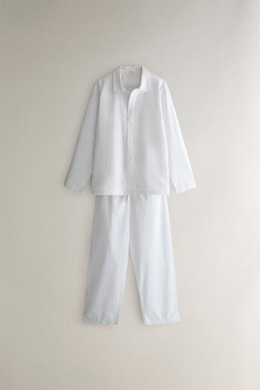 CHECK SHIRT - Oyster-white by Zara - Image 4