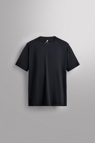 Zara RUNNING PRINT TECHNICAL T-SHIRT - Navy blue - Image 0