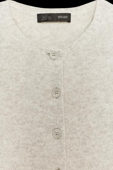 100% WOOL BASIC JACKET - Sand / Marl by Zara