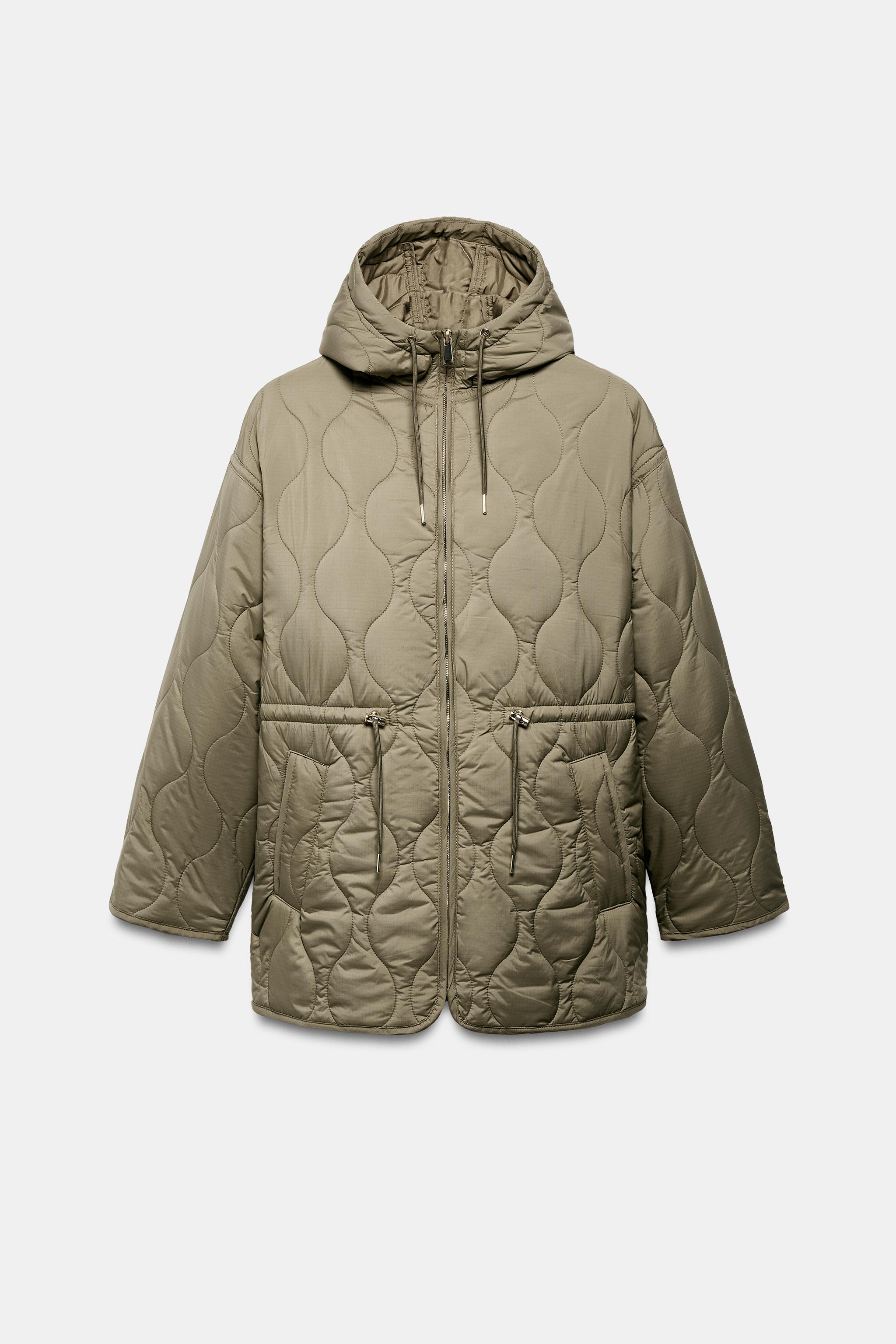 BLOUSON REMBOURRÉ À CAPUCHE DÉPERLANT