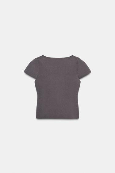 TOP PUNTO LAZO - Bleigrau von Zara