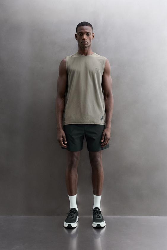 BASIC TECHNICAL TANK TOP - Mid-green by Zara - Image 0