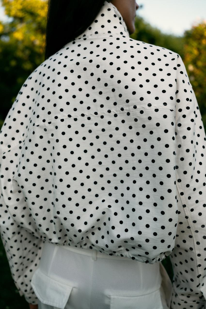POLKA DOT PUFFER JACKET