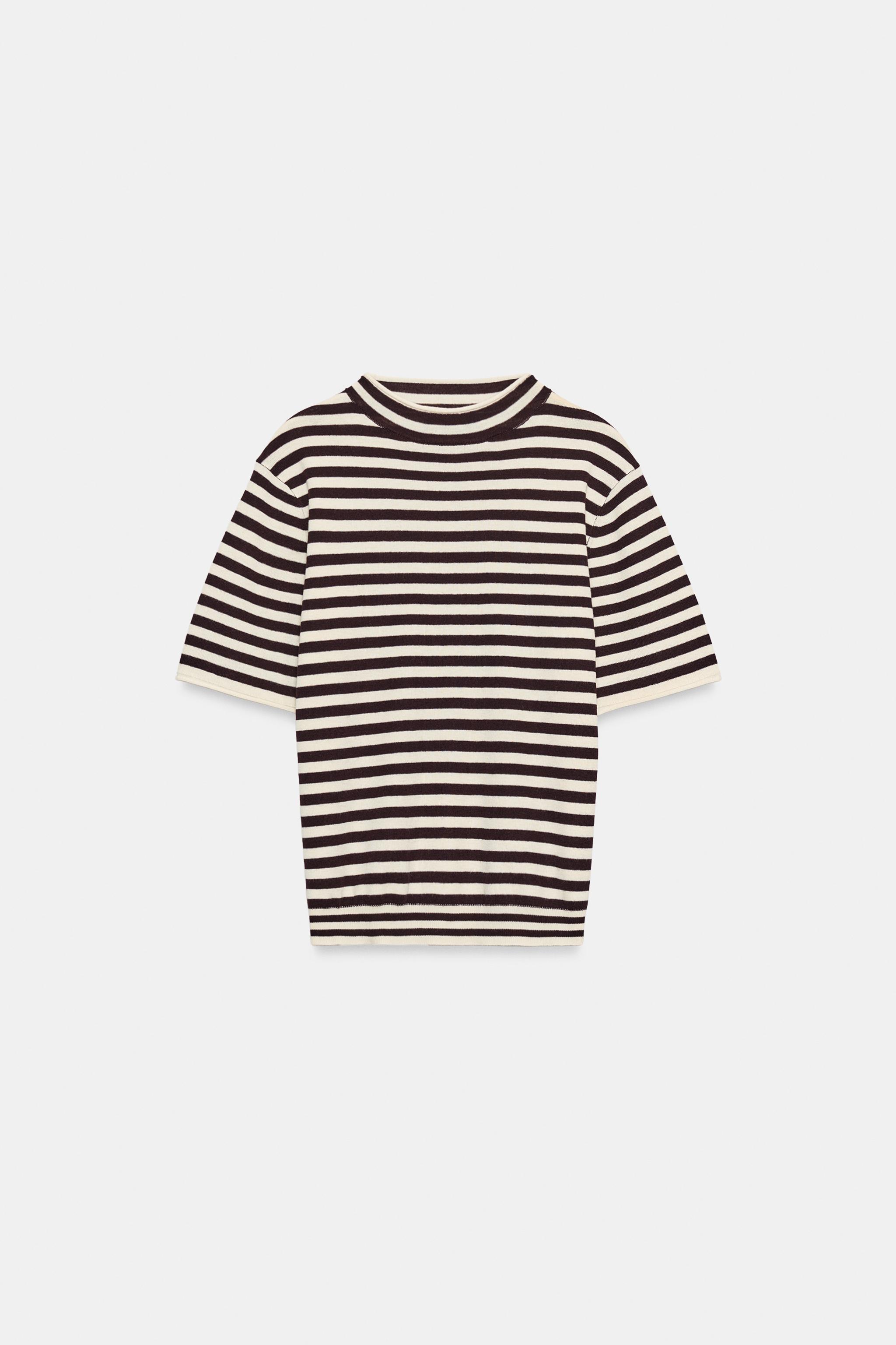 STRIPED KNIT TOP