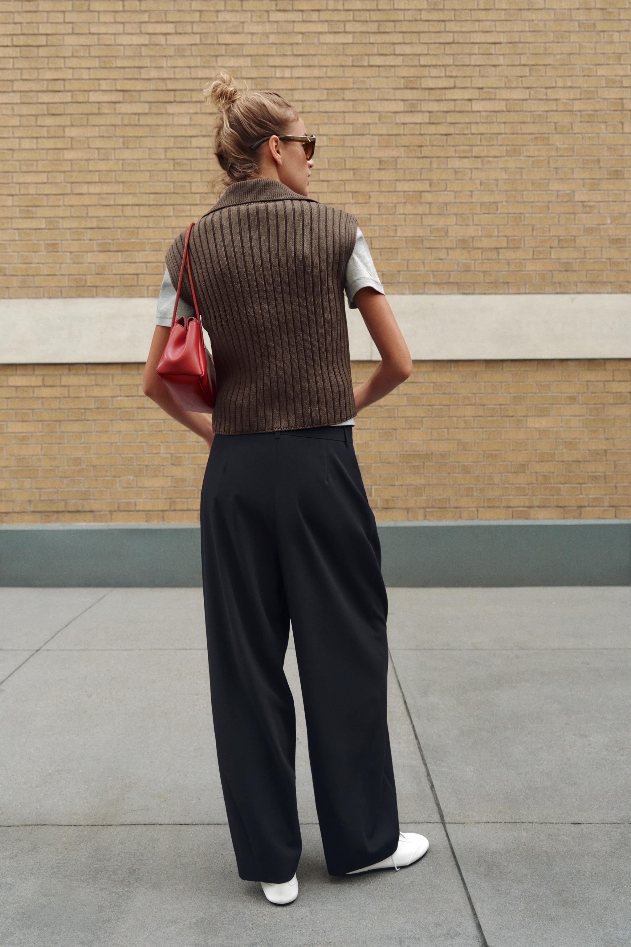 GILET EN MAILLE CÔTELÉE