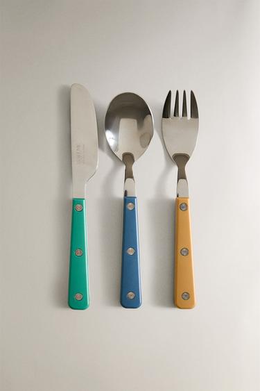 CHILDREN'S COLOURED CUTLERY SET - Multicoloured by Zara - Image 0