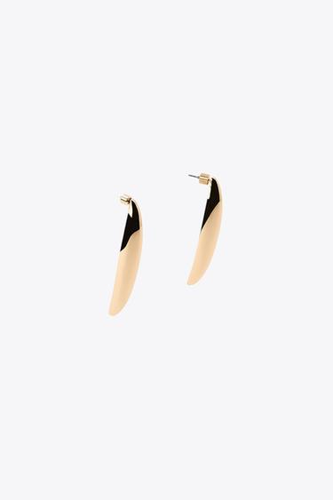 TEARDROP DANGLE EARRINGS - Golden by Zara - Image 2