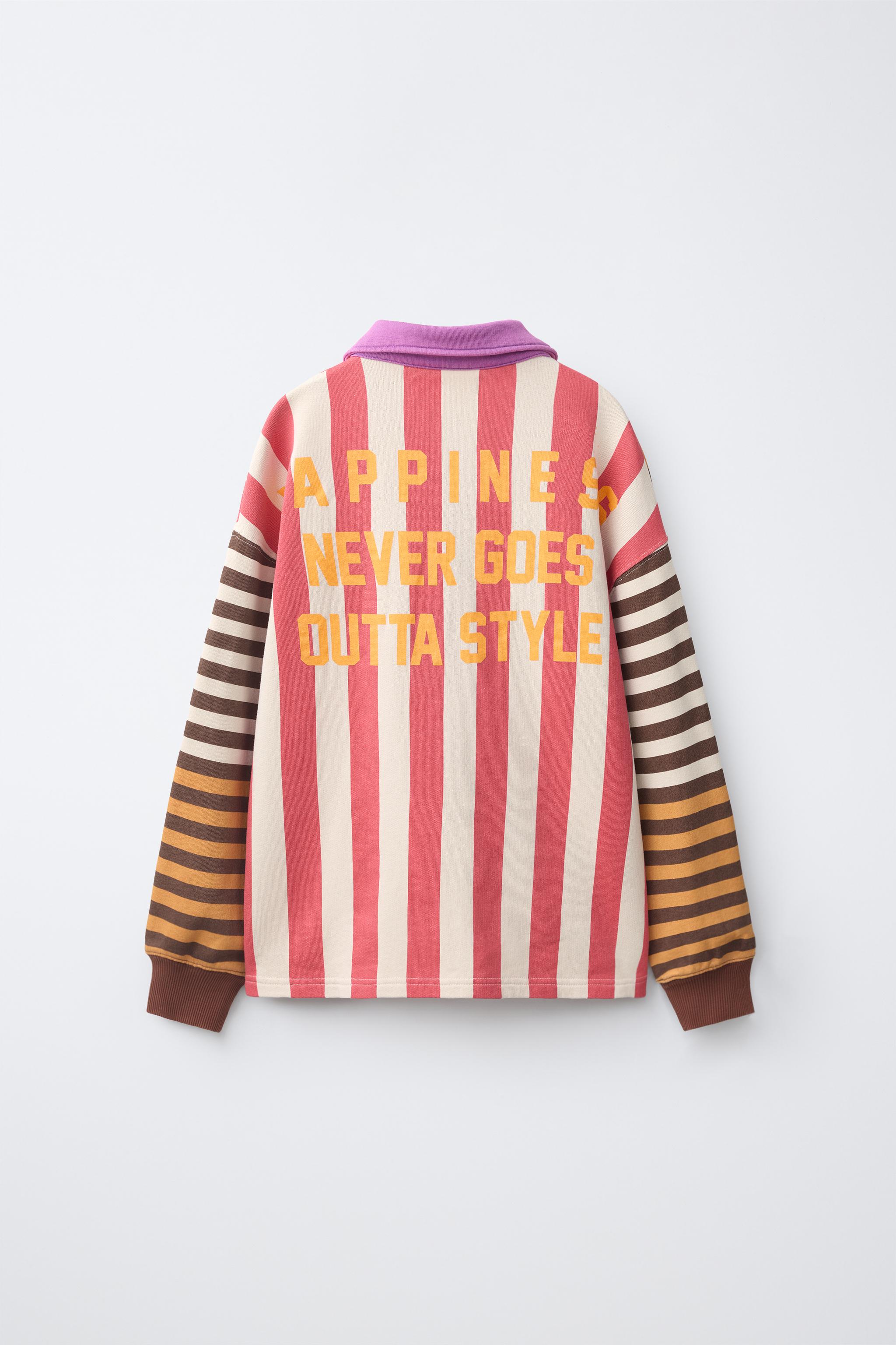 Детские рубашки Zara MULTICOLOR STRIPED POLO SHIRT — фото 2