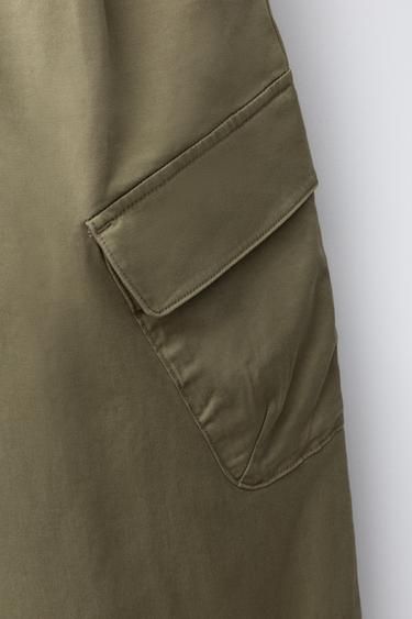 PANTALON CARGO - Kaki de Zara - Image 3