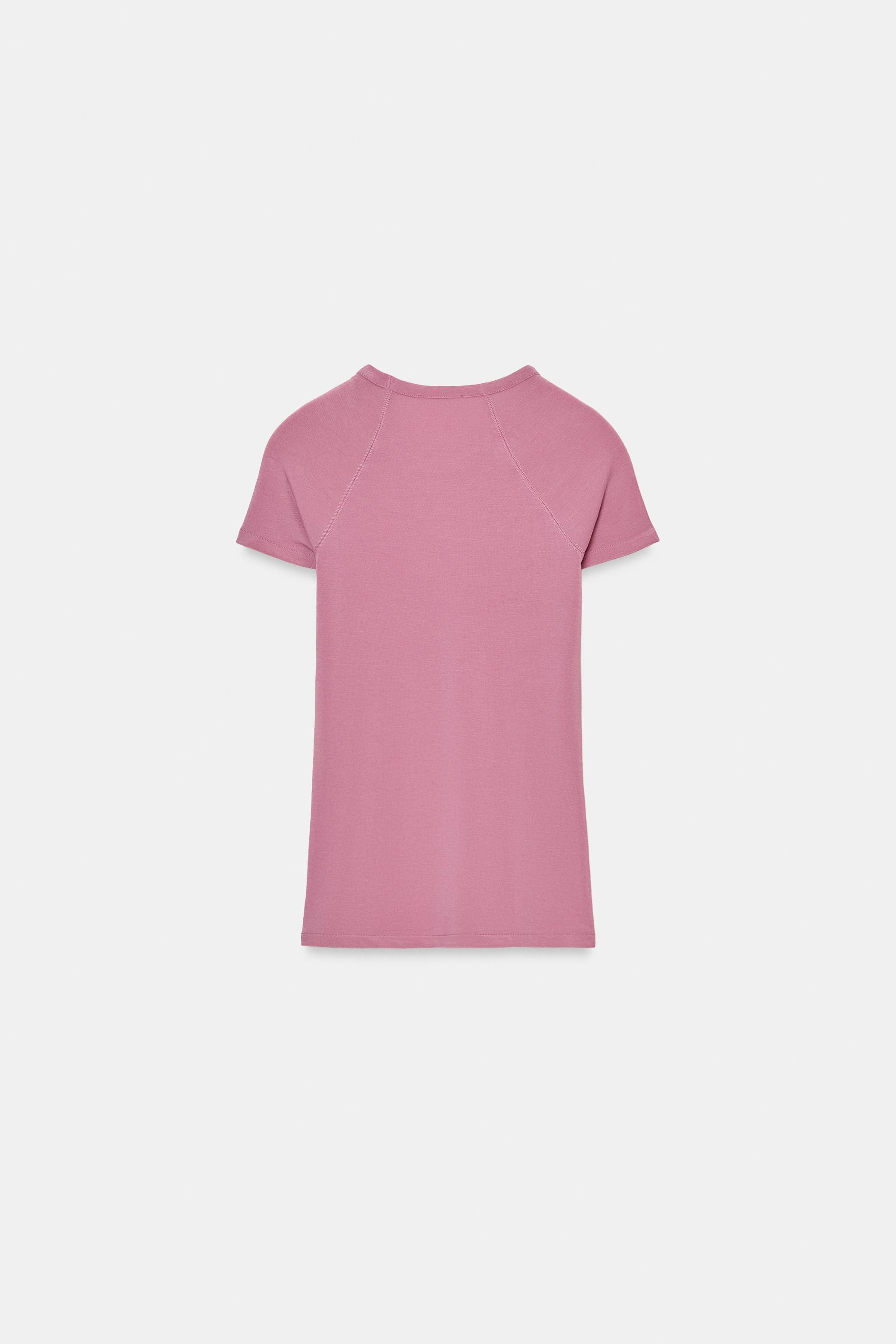 REGLAN KISA KOLLU T-SHIRT - Görsel 7