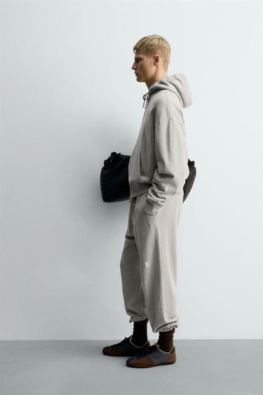 SWEAT À CAPUCHE ZIPPÉ X SR_A - Gris chiné de Zara - Image 3