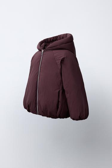 PLUMÍFERO 50% PLUMA 50% PLUMÓN WATER REPELLENT - Berenjena de Zara