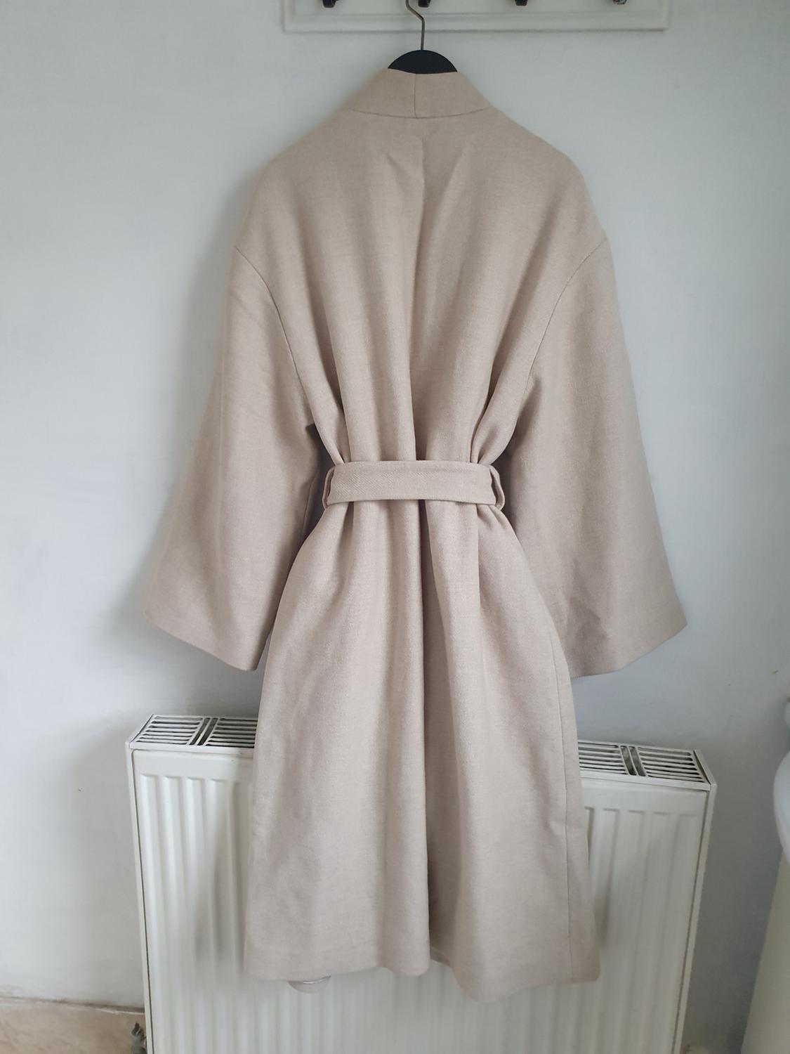 ZW COLLECTION MINIMALIST MANTECO WOOL BLEND COAT - Image 4