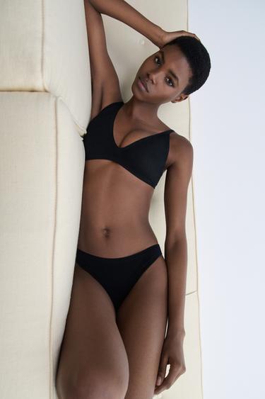 CULOTTE CLASSIQUE SANS COUTURE - Noir de Zara - Image 3