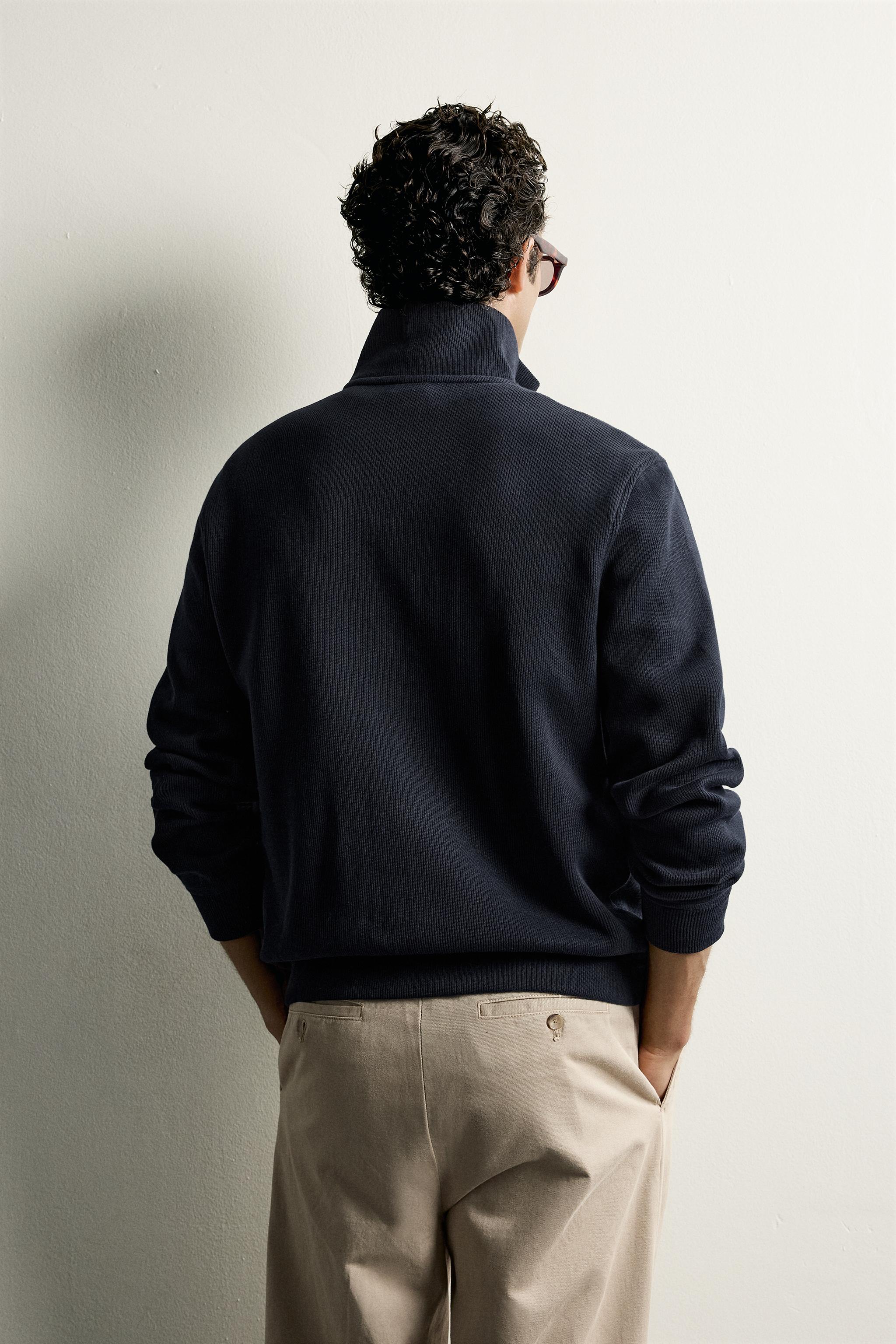 Zara REGULAR FIT FERMUARLI CEKET görsel 3