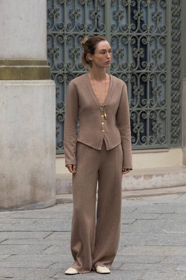 PANTALON PALAZZO AU TOUCHER DOUX -  de Zara - Image 3