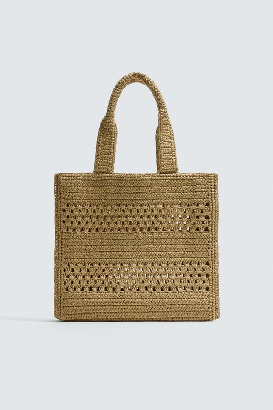 WOVEN SHOPPER BAG from Zara - $55.90